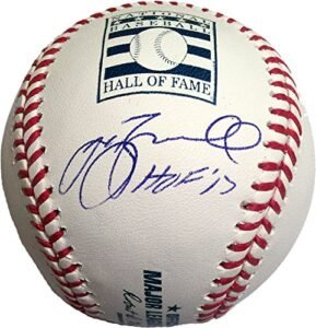 Baseball signed by a Hall of Famer with Hall of Fame logo