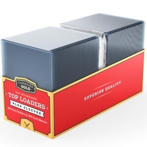 Card holder and sleeve set in a red and gold box