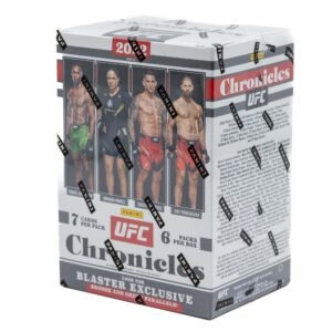 UFC Chronicles trading card box with UFC fighters on the front