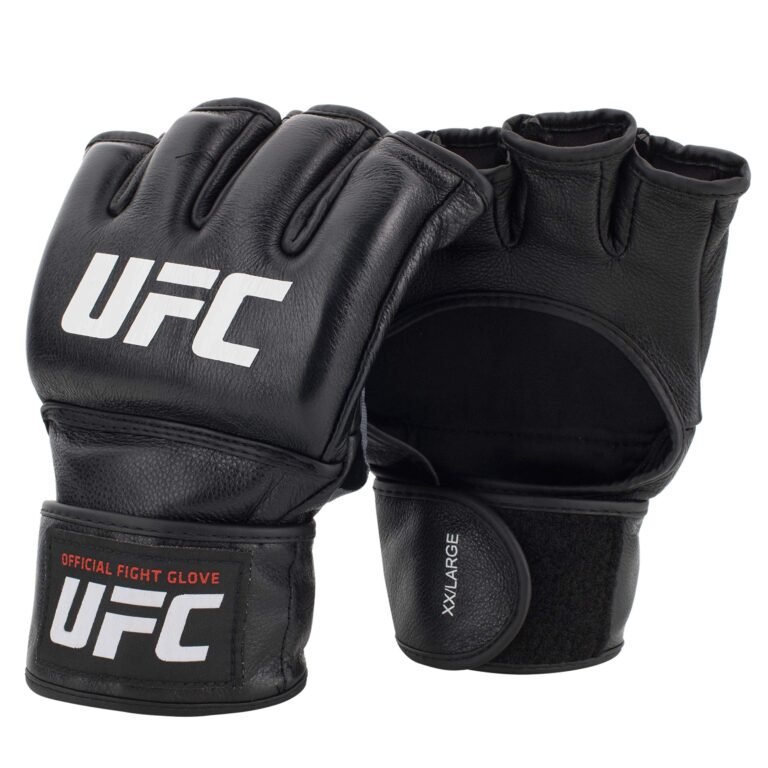 Black UFC mixed martial arts gloves, XX/Large, official fight glove