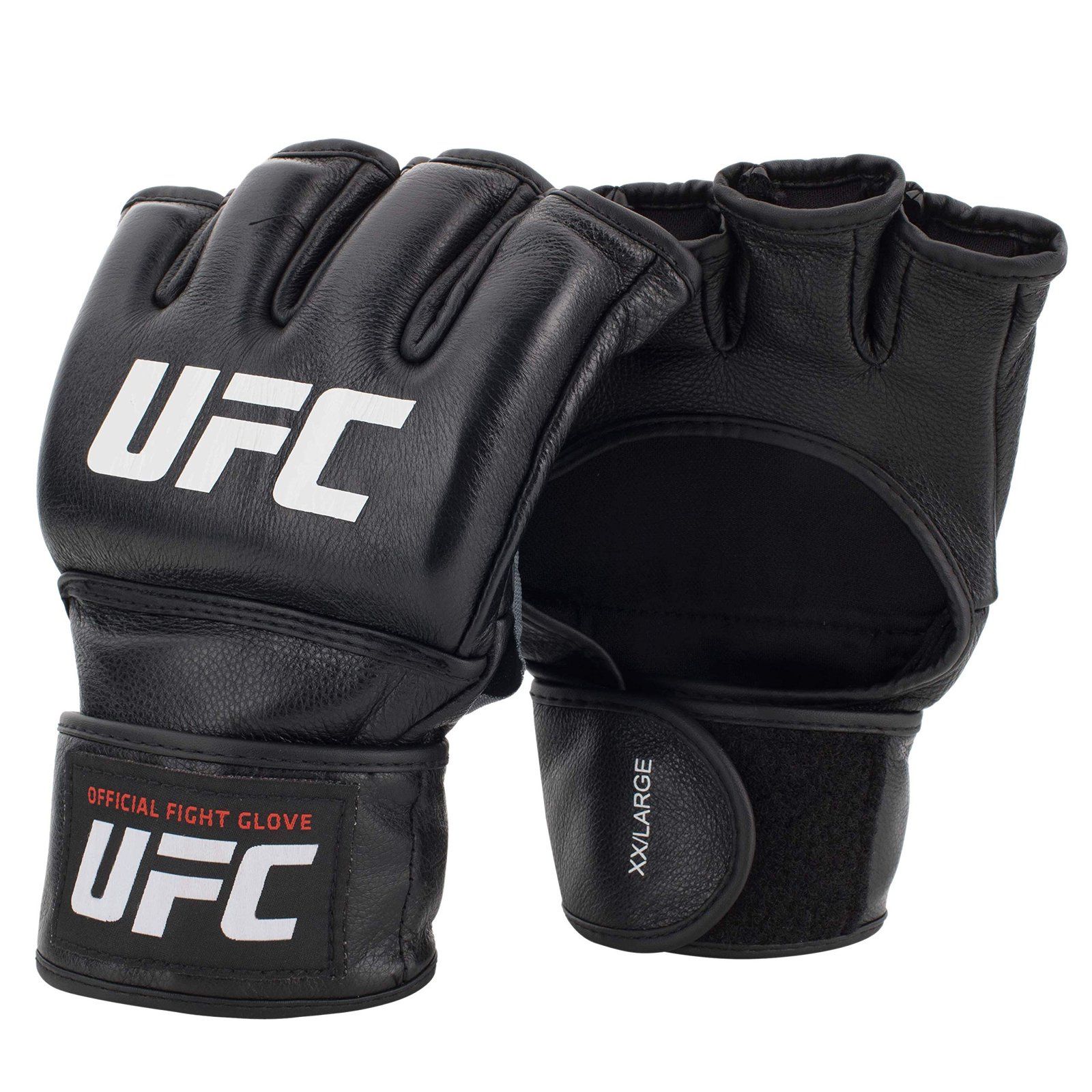 Black UFC mixed martial arts gloves, XX/Large, official fight glove